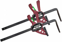 Carica l'immagine nel visualizzatore di Gallery, Morsetti compatti con scanalatura a T per uso con una sola mano per carpenteria e officina con forza di serraggio di 75 kg
